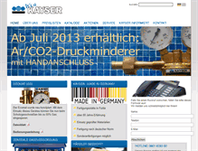 Tablet Screenshot of kayser-werk.de